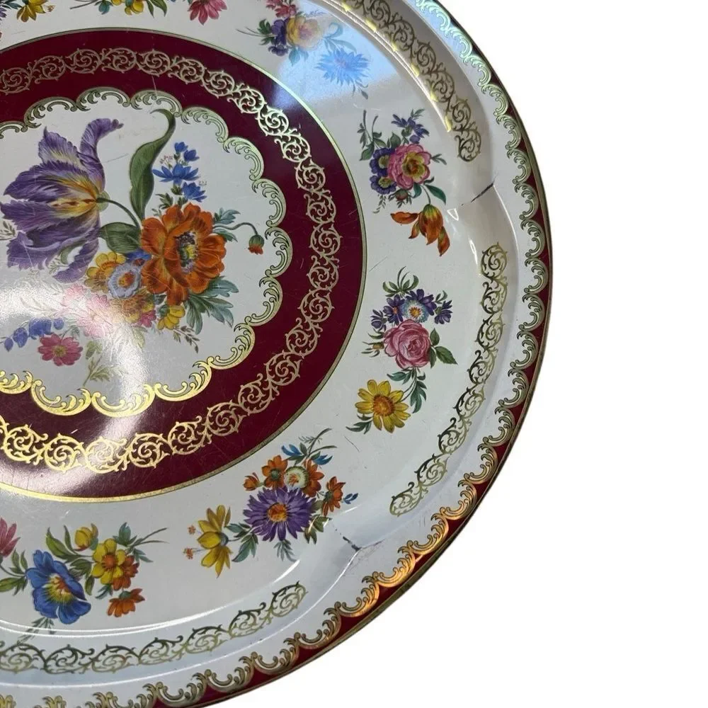 Vintage serving floral